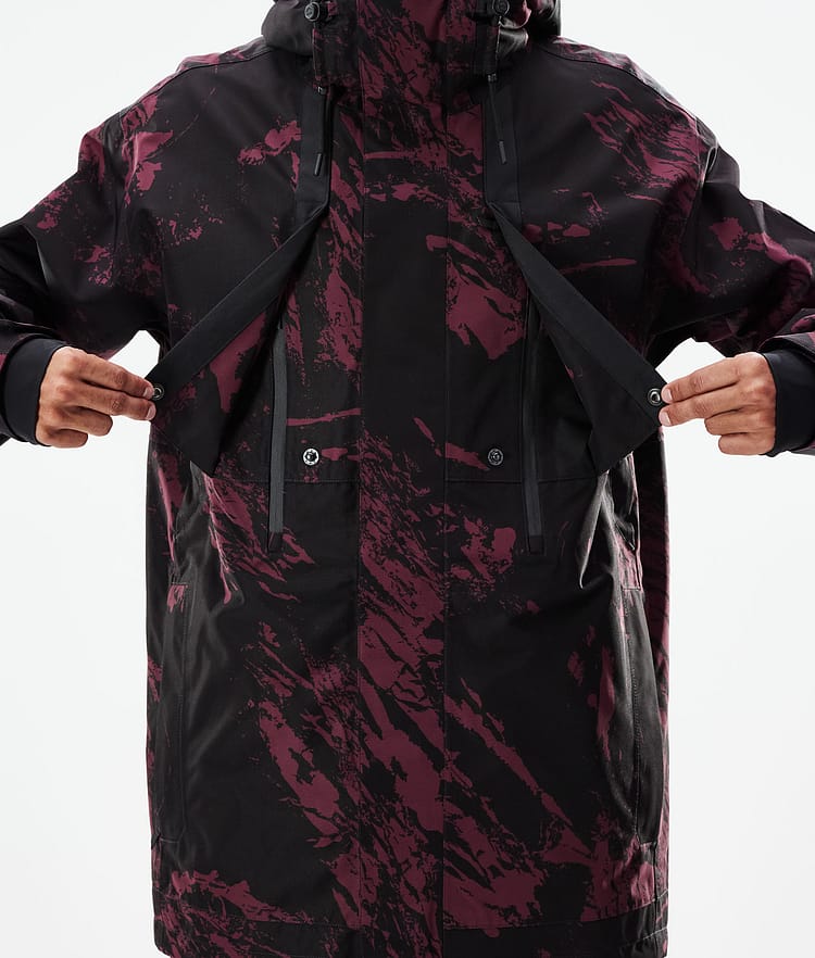 Dope Mojo Skijacke Herren Paint Burgundy, Image 10 of 11