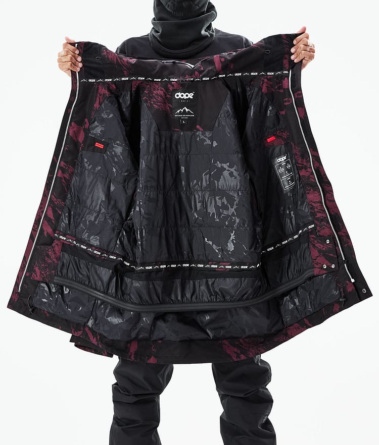 Dope Mojo Snowboardjacke Herren Paint Burgundy, Image 11 of 11