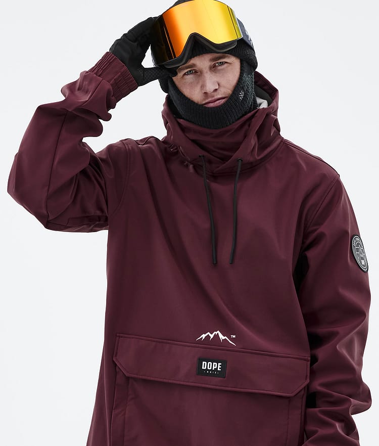 Dope Wylie Snowboardjacke Herren Patch Burgundy, Image 2 of 10