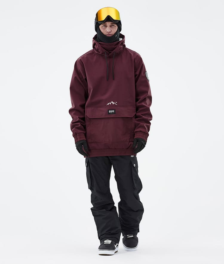 Dope Wylie Snowboardjacke Herren Patch Burgundy, Image 3 of 10