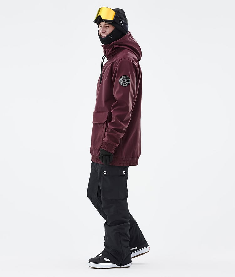 Dope Wylie Snowboardjacke Herren Patch Burgundy, Image 5 of 10
