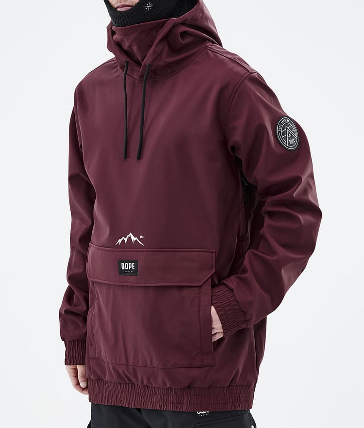 Dope Wylie Snowboardjacke Herren Patch Burgundy, Image 9 of 10