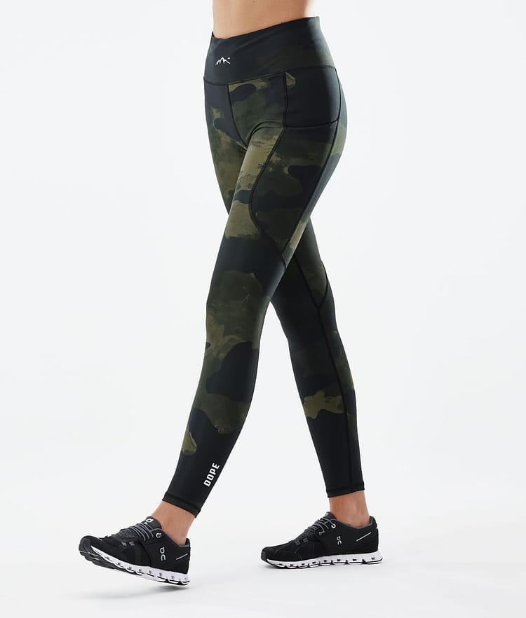 Dope Lofty Tech 22 Leggings Damen Green Camo, Bild 1 von 8