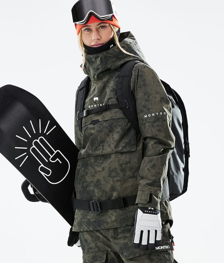 Montec Dune W 21 Snowboardjacke Damen Olive Green Tiedye, Image 4 of 11