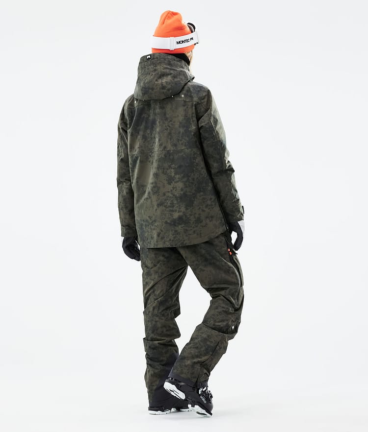 Montec Dune W 21 Skijacke Damen Olive Green Tiedye, Image 7 of 11