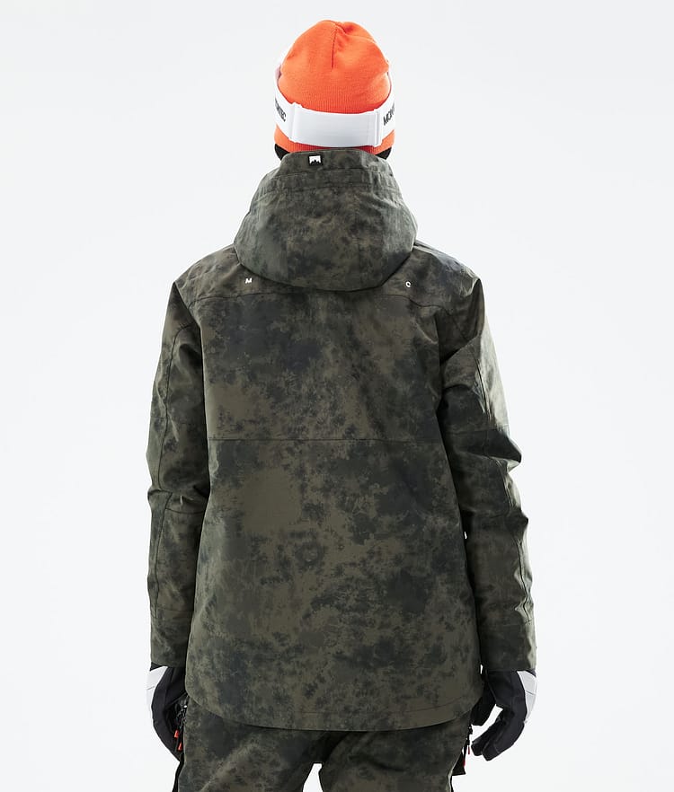 Montec Dune W 21 Skijacke Damen Olive Green Tiedye, Image 9 of 11