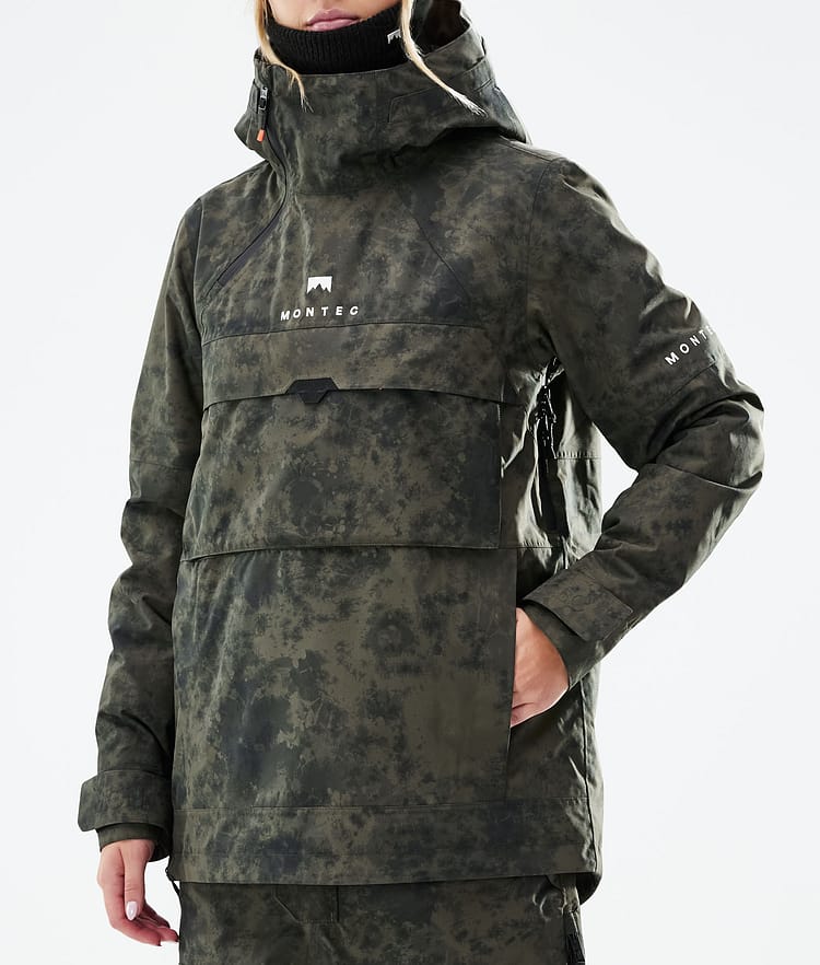 Montec Dune W 21 Skijacke Damen Olive Green Tiedye, Image 10 of 11