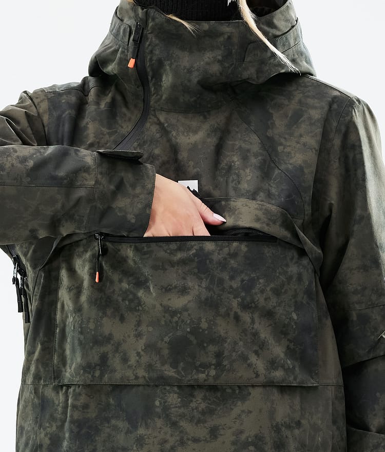 Montec Dune W 21 Snowboardjacke Damen Olive Green Tiedye, Image 11 of 11
