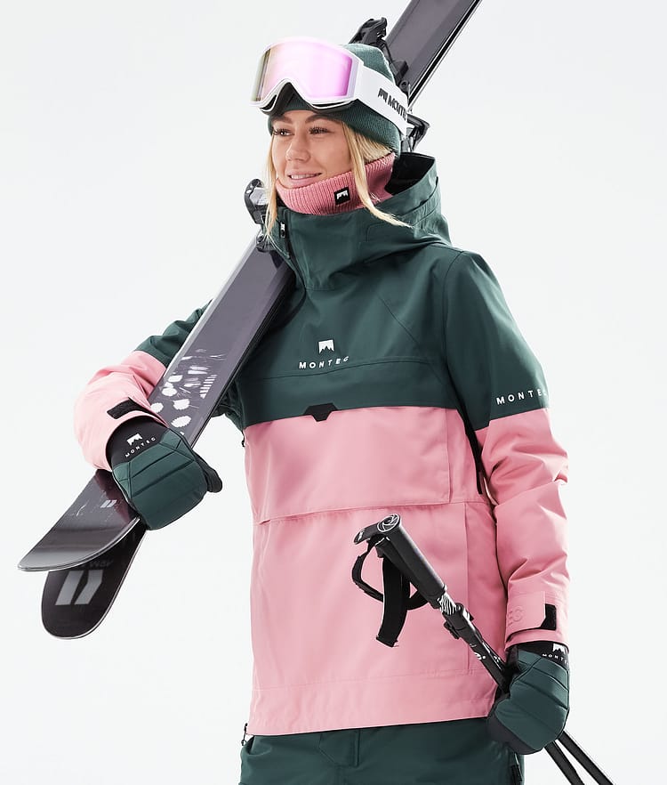 Montec Dune W 21 Skijacke Damen Dark Atlantic/Pink, Image 2 of 10