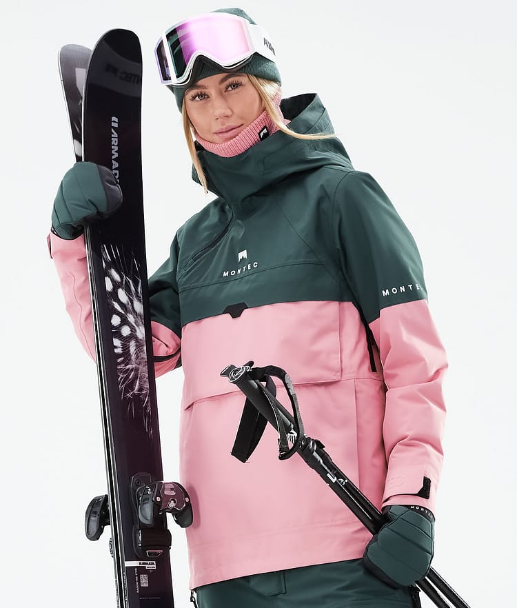 Montec Dune W 21 Skijacke Damen Dark Atlantic/Pink, Image 3 of 10