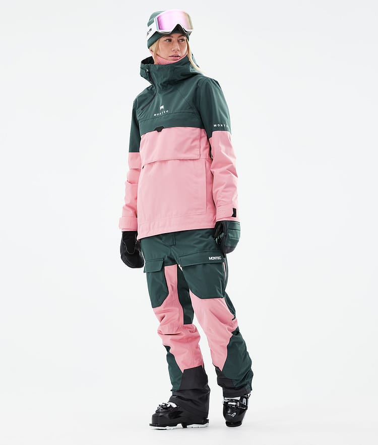 Montec Dune W 21 Skijacke Damen Dark Atlantic/Pink, Image 4 of 10