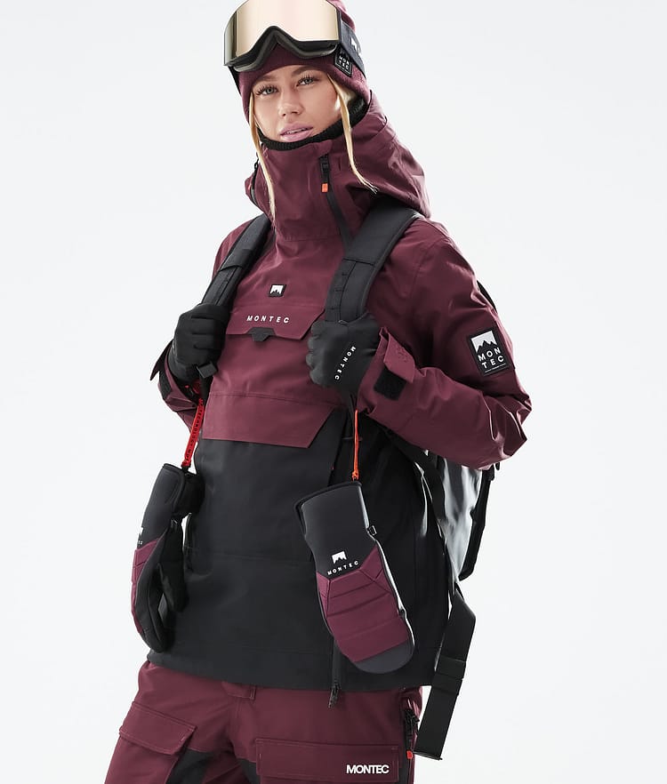 Montec Doom W 21 Snowboardjacke Damen Burgundy/Black, Image 2 of 12