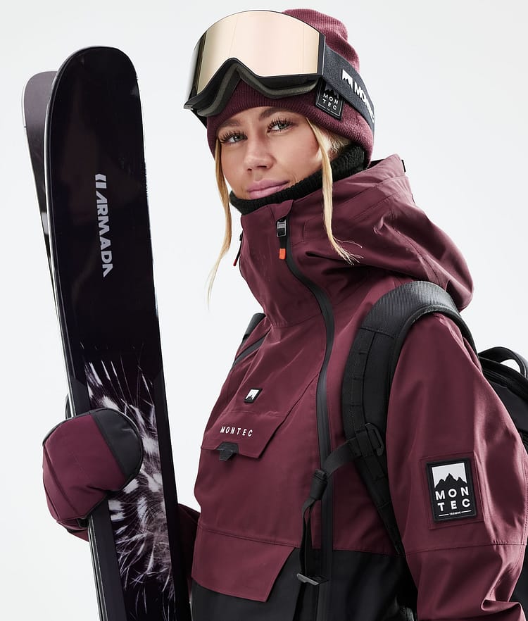 Montec Doom W 21 Skijacke Damen Burgundy/Black, Image 3 of 12