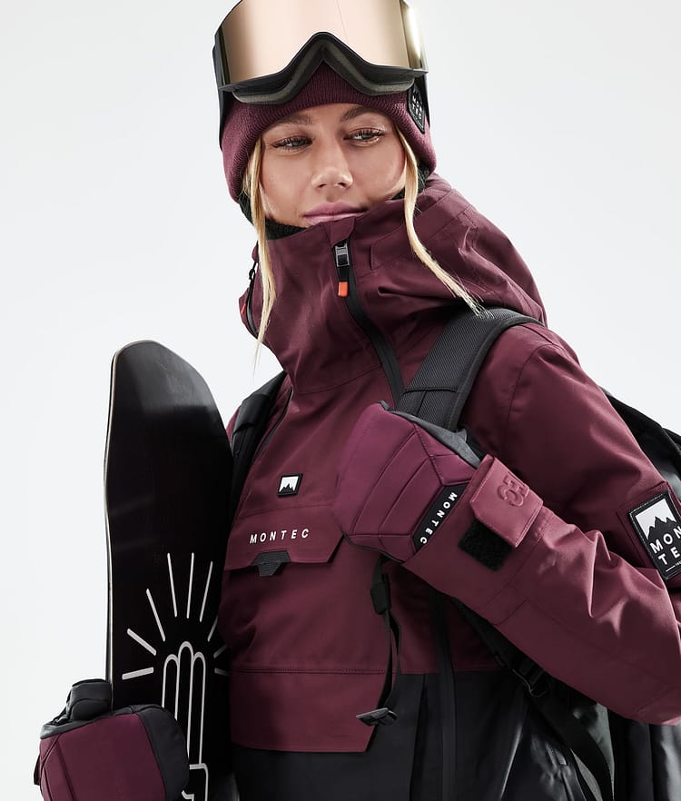 Montec Doom W 21 Snowboardjacke Damen Burgundy/Black, Image 3 of 12