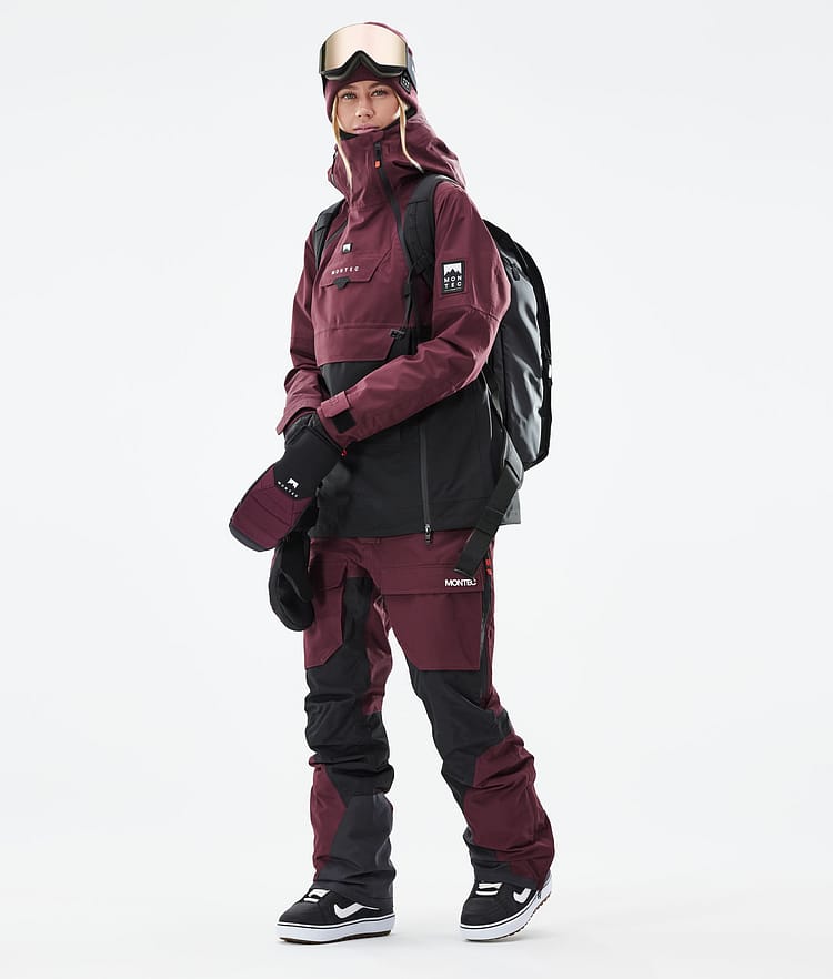 Montec Doom W 21 Snowboardjacke Damen Burgundy/Black, Image 4 of 12