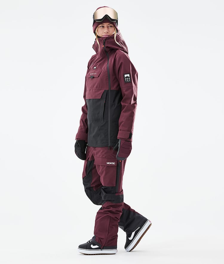 Montec Doom W 21 Snowboardjacke Damen Burgundy/Black, Image 5 of 12
