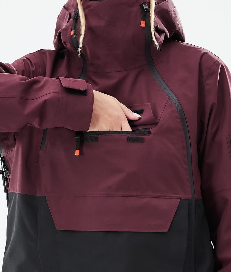 Montec Doom W 21 Snowboardjacke Damen Burgundy/Black, Image 11 of 12
