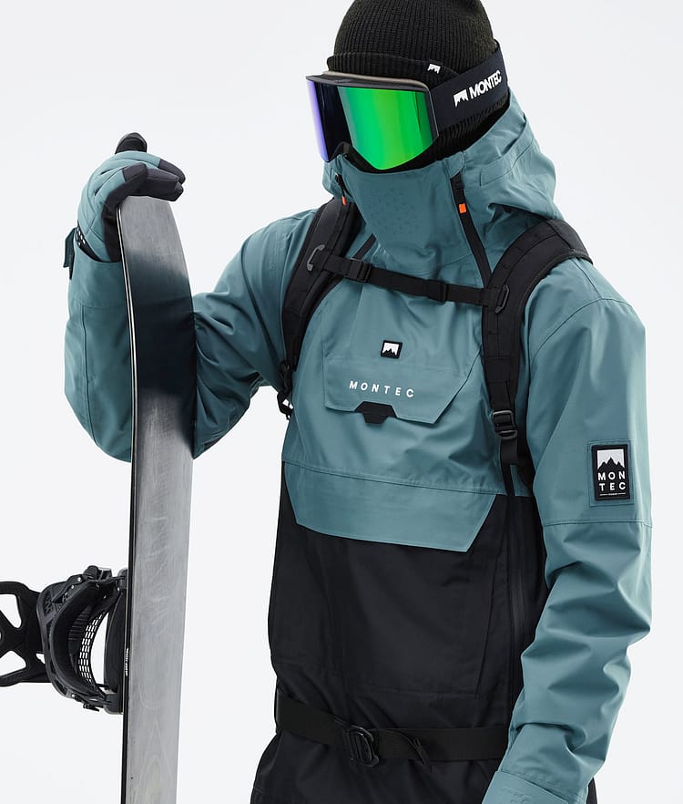 Montec Doom 21 Snowboardjacke Herren Atlantic/Black, Image 3 of 13