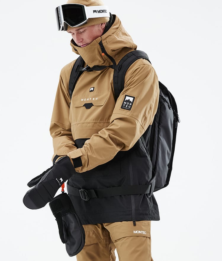 Montec Doom 21 Snowboardjacke Herren Gold/Black, Image 3 of 13