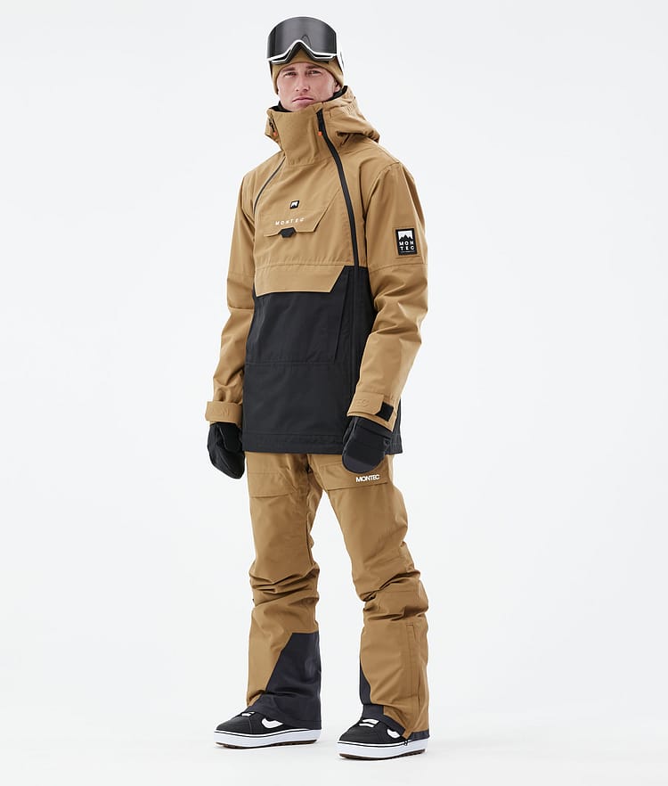 Montec Doom 21 Snowboardjacke Herren Gold/Black, Image 5 of 13