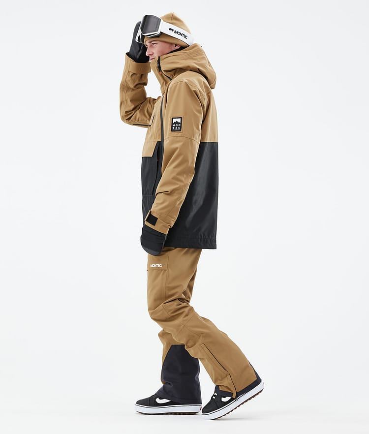 Montec Doom 21 Snowboardjacke Herren Gold/Black, Image 6 of 13