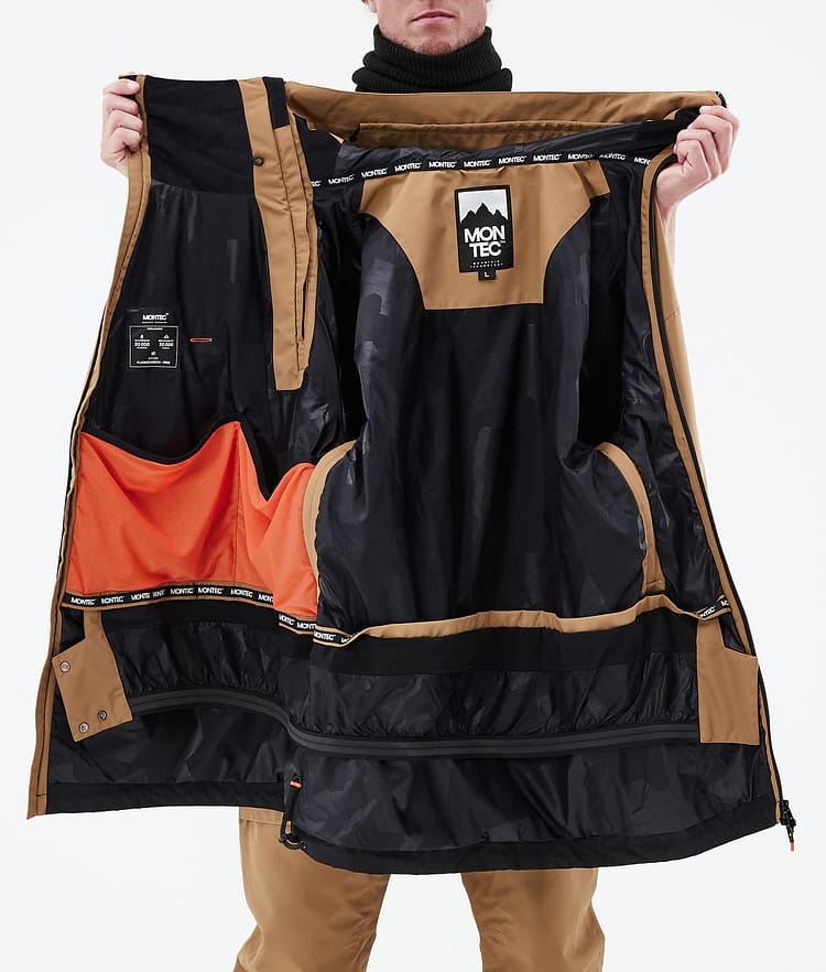 Montec Doom 21 Skijacke Herren Gold/Black, Image 12 of 12