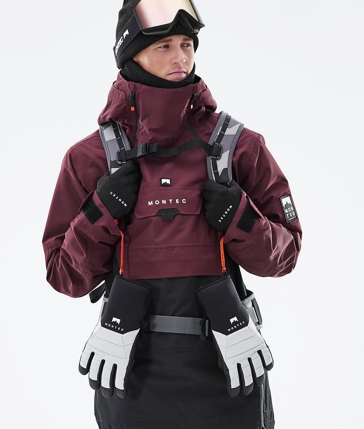Montec Doom 21 Snowboardjacke Herren Burgundy/Black, Image 3 of 13