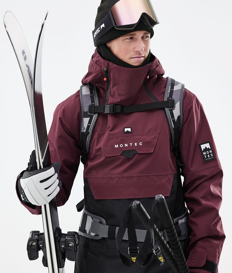 Montec Doom 21 Skijacke Herren Burgundy/Black, Image 4 of 13