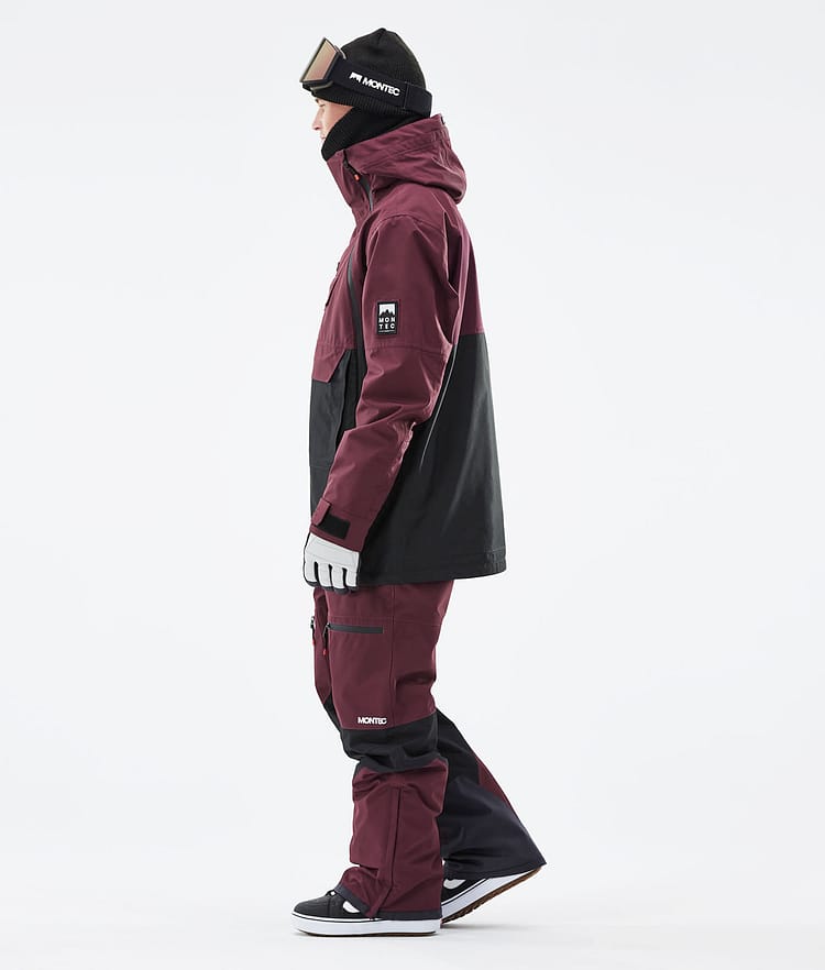 Montec Doom 21 Snowboardjacke Herren Burgundy/Black, Image 6 of 13