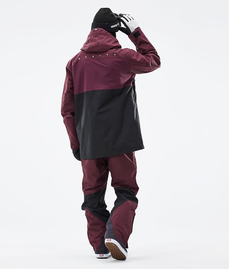 Montec Doom 21 Snowboardjacke Herren Burgundy/Black, Image 7 of 13