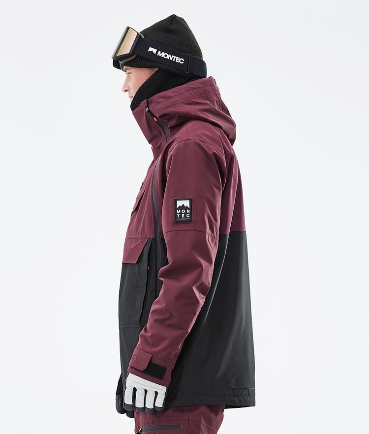 Montec Doom 21 Snowboardjacke Herren Burgundy/Black, Image 8 of 13