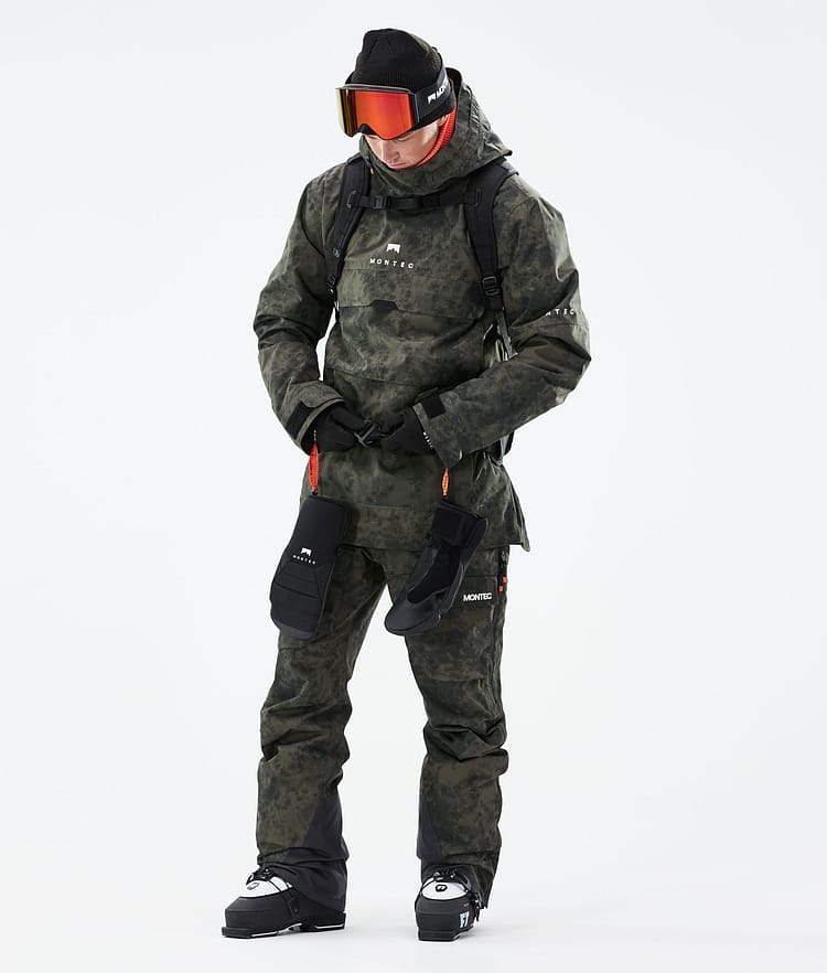 Montec Dune 21 Skijacke Herren Olive Green Tiedye, Image 5 of 11