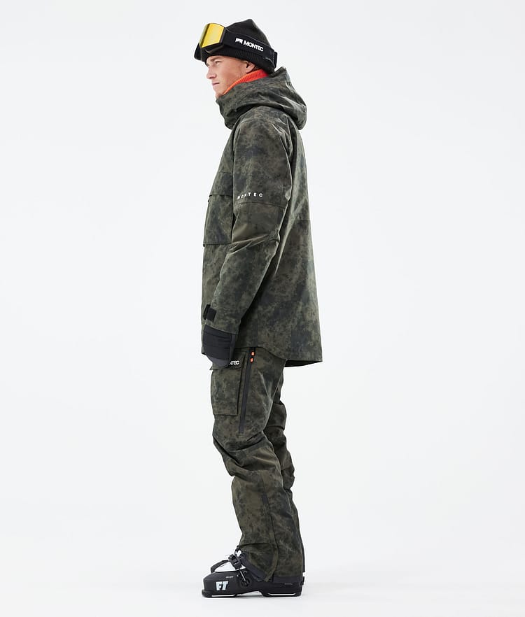 Montec Dune 21 Skijacke Herren Olive Green Tiedye, Image 6 of 11