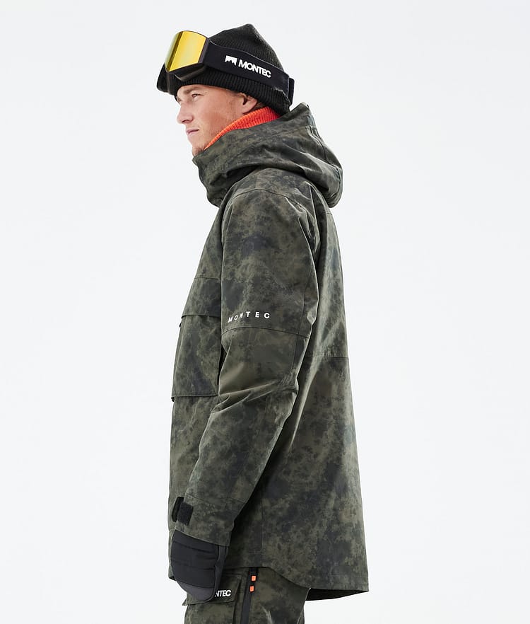 Montec Dune 21 Snowboardjacke Herren Olive Green Tiedye, Image 7 of 10