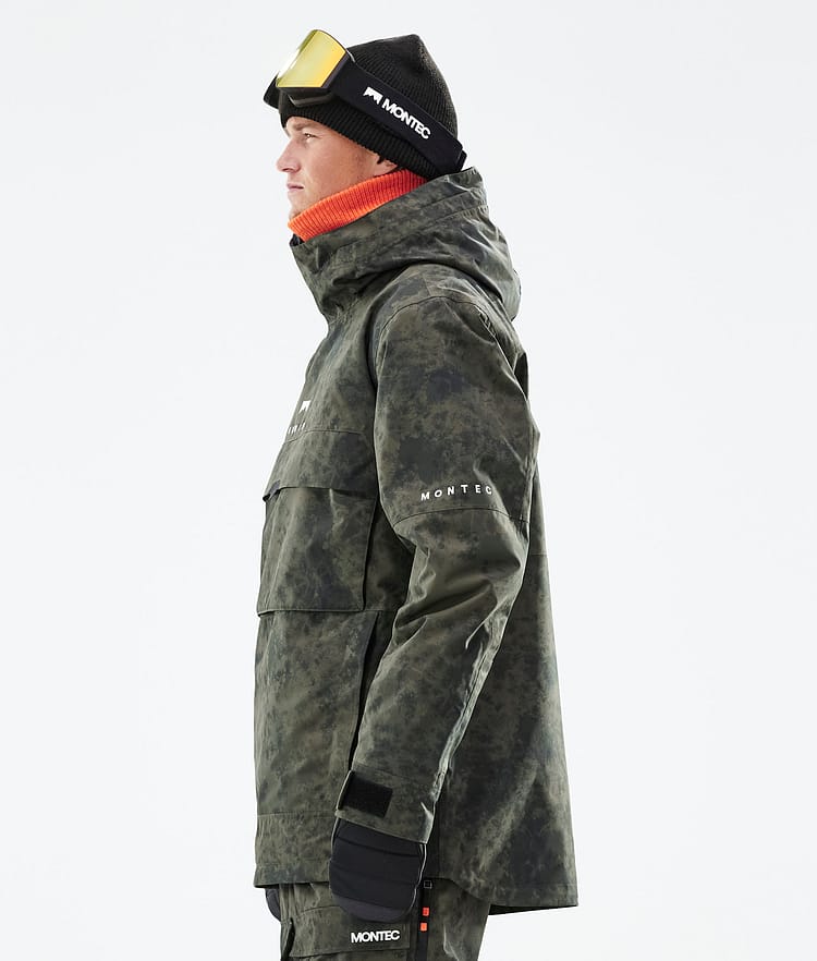Montec Dune 21 Skijacke Herren Olive Green Tiedye, Image 8 of 11