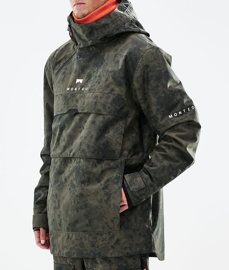 Montec Dune 21 Skijacke Herren Olive Green Tiedye, Image 10 of 11