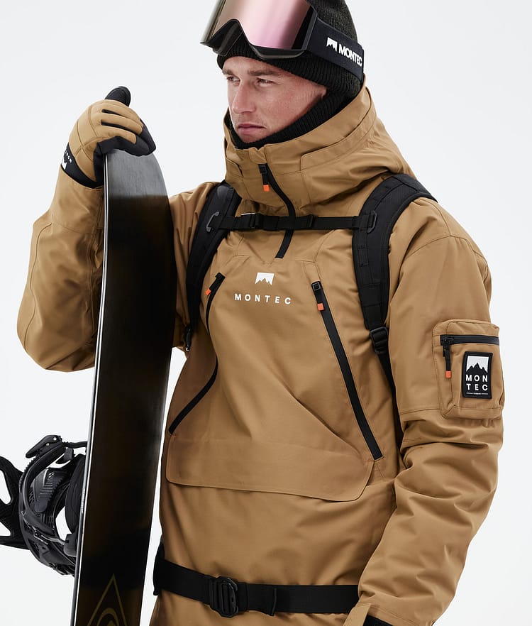 Montec Anzu Snowboardjacke Herren Gold, Image 3 of 11