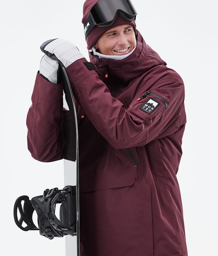 Montec Anzu Snowboardjacke Herren Burgundy, Image 3 of 11