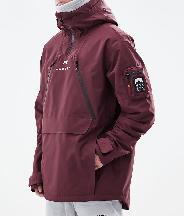 Montec Anzu Snowboardjacke Herren Burgundy, Image 9 of 11