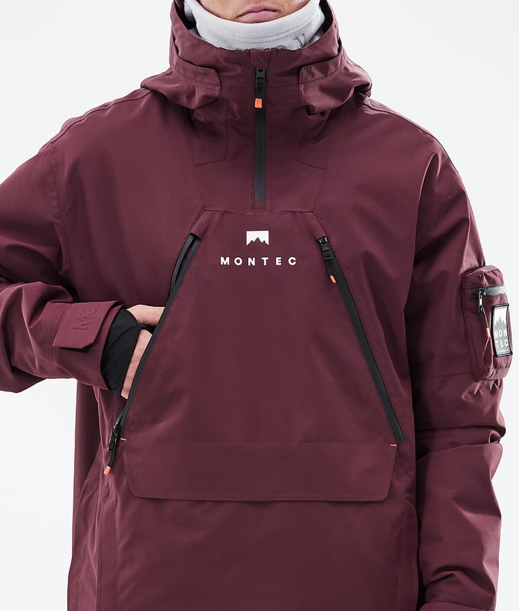 Montec Anzu Snowboardjacke Herren Burgundy, Image 10 of 11
