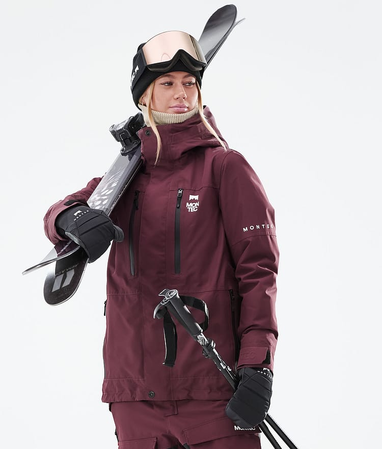 Montec Fawk W 21 Skijacke Damen Burgundy, Image 2 of 11