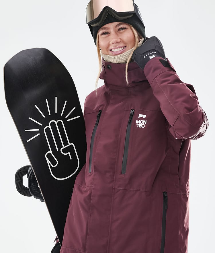 Montec Fawk W 21 Snowboardjacke Damen Burgundy, Image 3 of 11