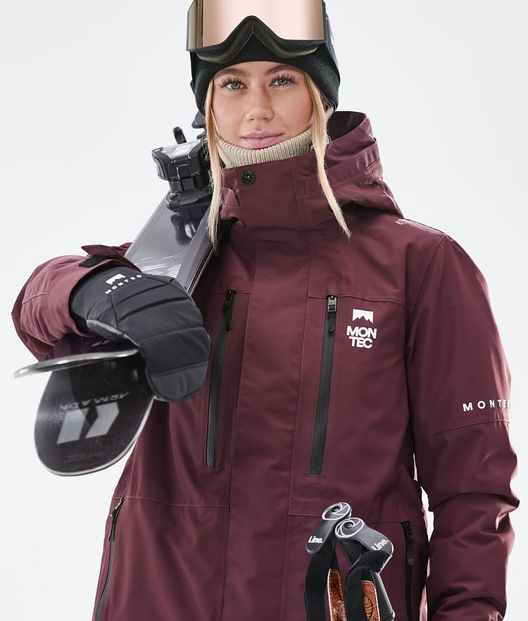Montec Fawk W 21 Skijacke Damen Burgundy, Image 3 of 11