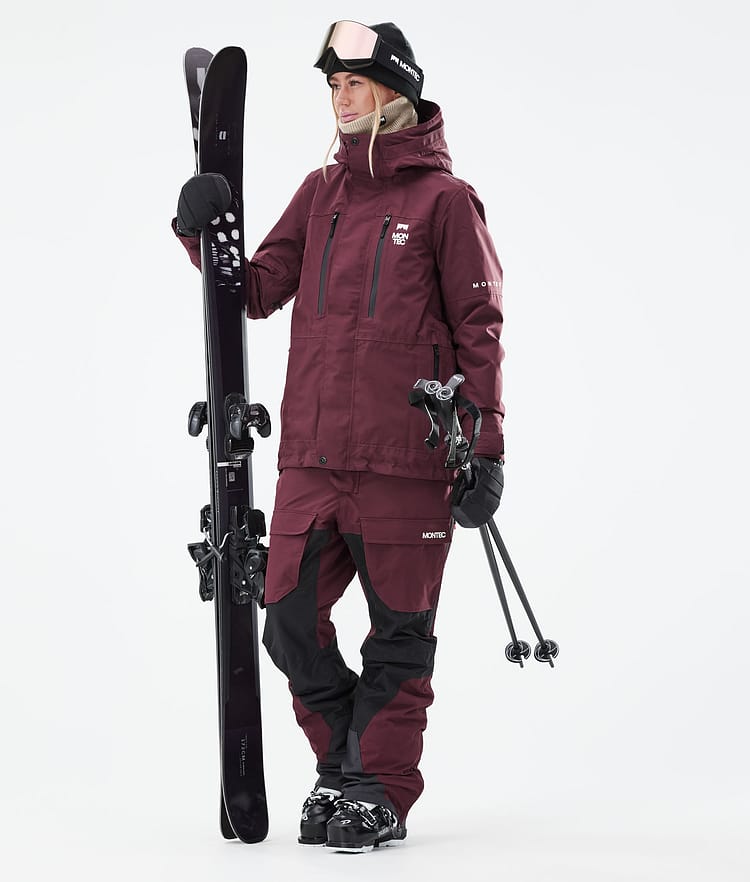 Montec Fawk W 21 Skijacke Damen Burgundy, Image 4 of 11