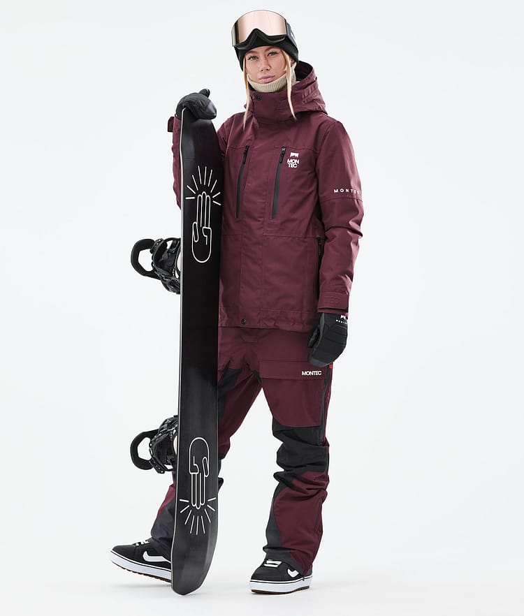 Montec Fawk W 21 Snowboardjacke Damen Burgundy, Image 4 of 11