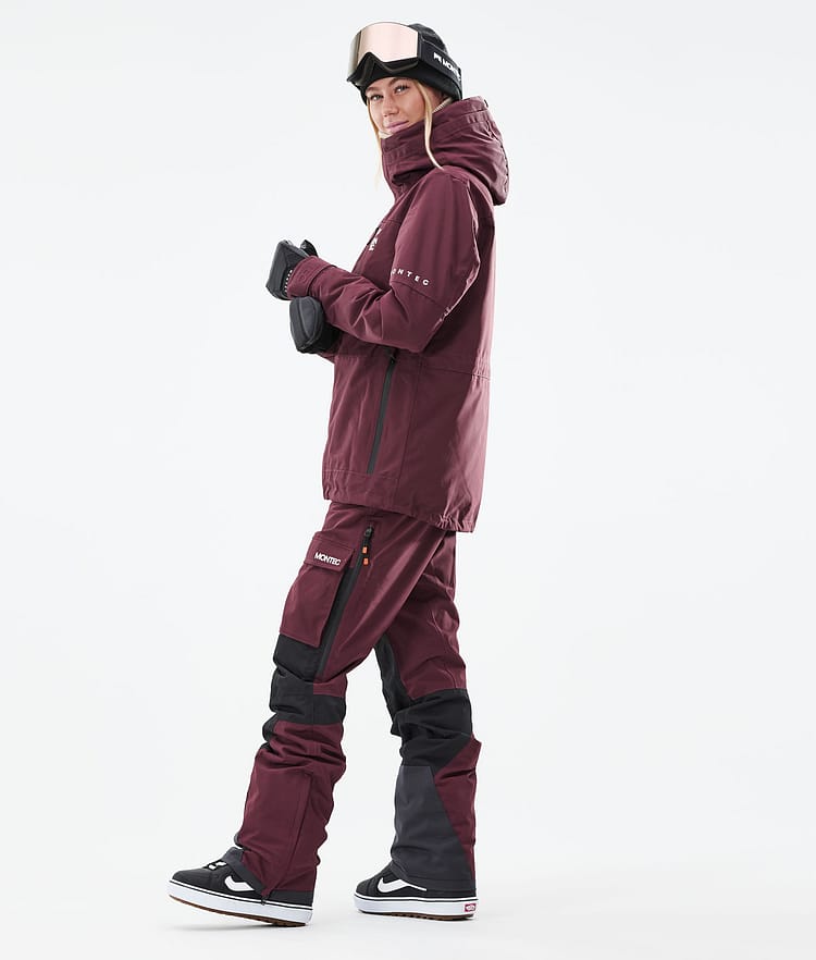 Montec Fawk W 21 Snowboardjacke Damen Burgundy, Image 5 of 11