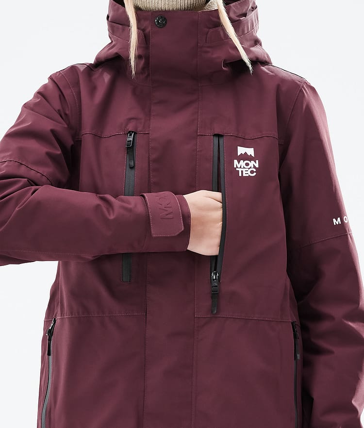 Montec Fawk W 21 Skijacke Damen Burgundy, Image 10 of 11