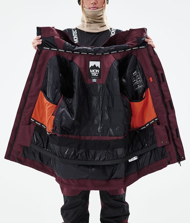 Montec Fawk W 21 Skijacke Damen Burgundy, Image 11 of 11