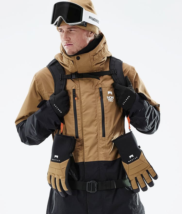Montec Fawk 21 Snowboardjacke Herren Gold/Black, Image 3 of 12