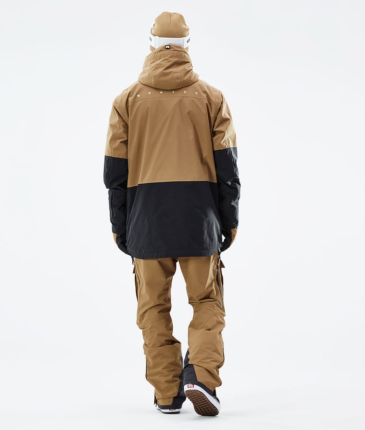 Montec Fawk 21 Snowboardjacke Herren Gold/Black, Image 7 of 12